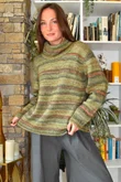 Braemar Stripey Knit Greens